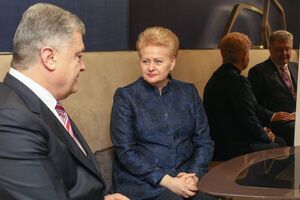 Порошенко поблагодарил Грибаускайте за помощь литовской стороны для Донбасса и украинского Приазовья, страдающих от продолжающейся российской агрессии