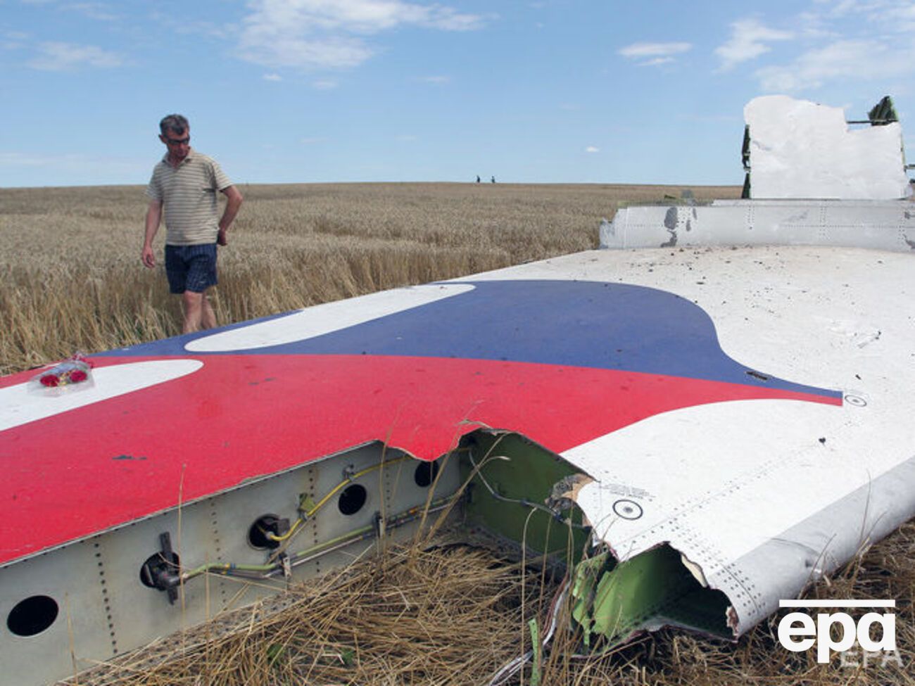 Boeing упал у въезда в село Грабово Донецкой области