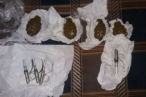 В доме подозреваемого обнаружили боевые гранаты Ф-1, РГД-5 и РГ-42 с запалами