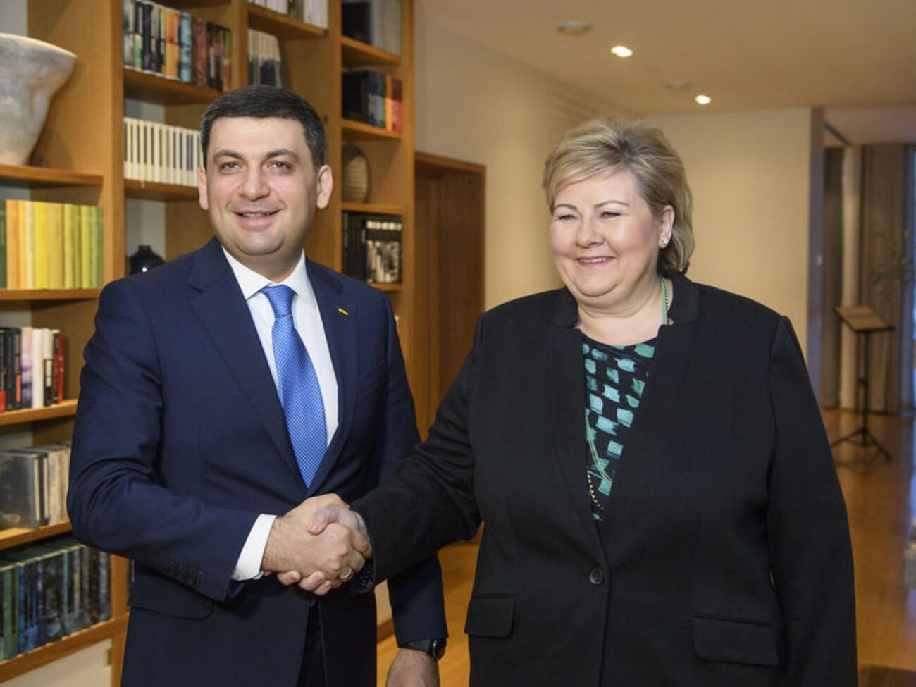 Гройсман встретился с Солберг в рамках визита в Норвегию