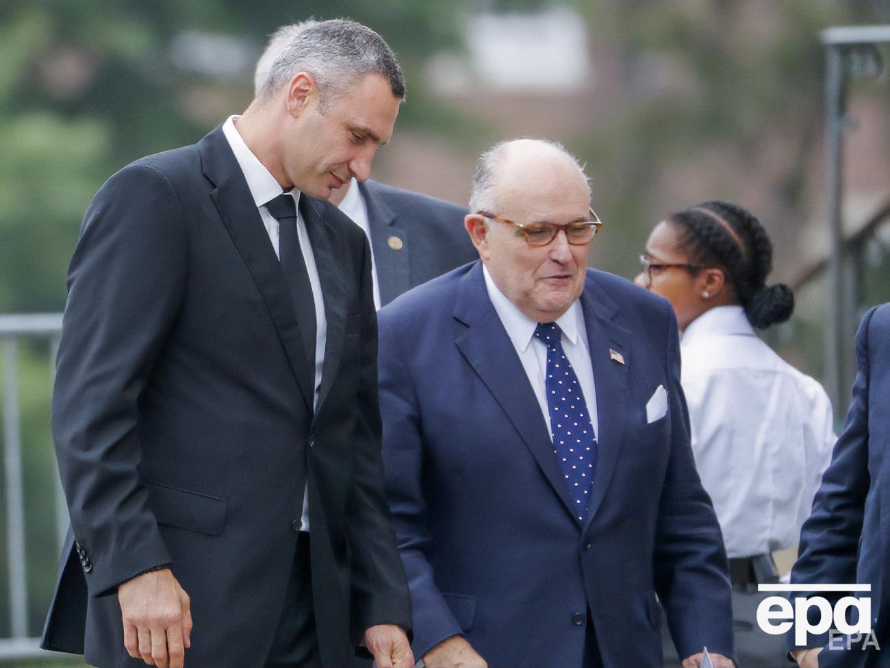 Кличко і Джуліані зустрічалися у Штатах улітку