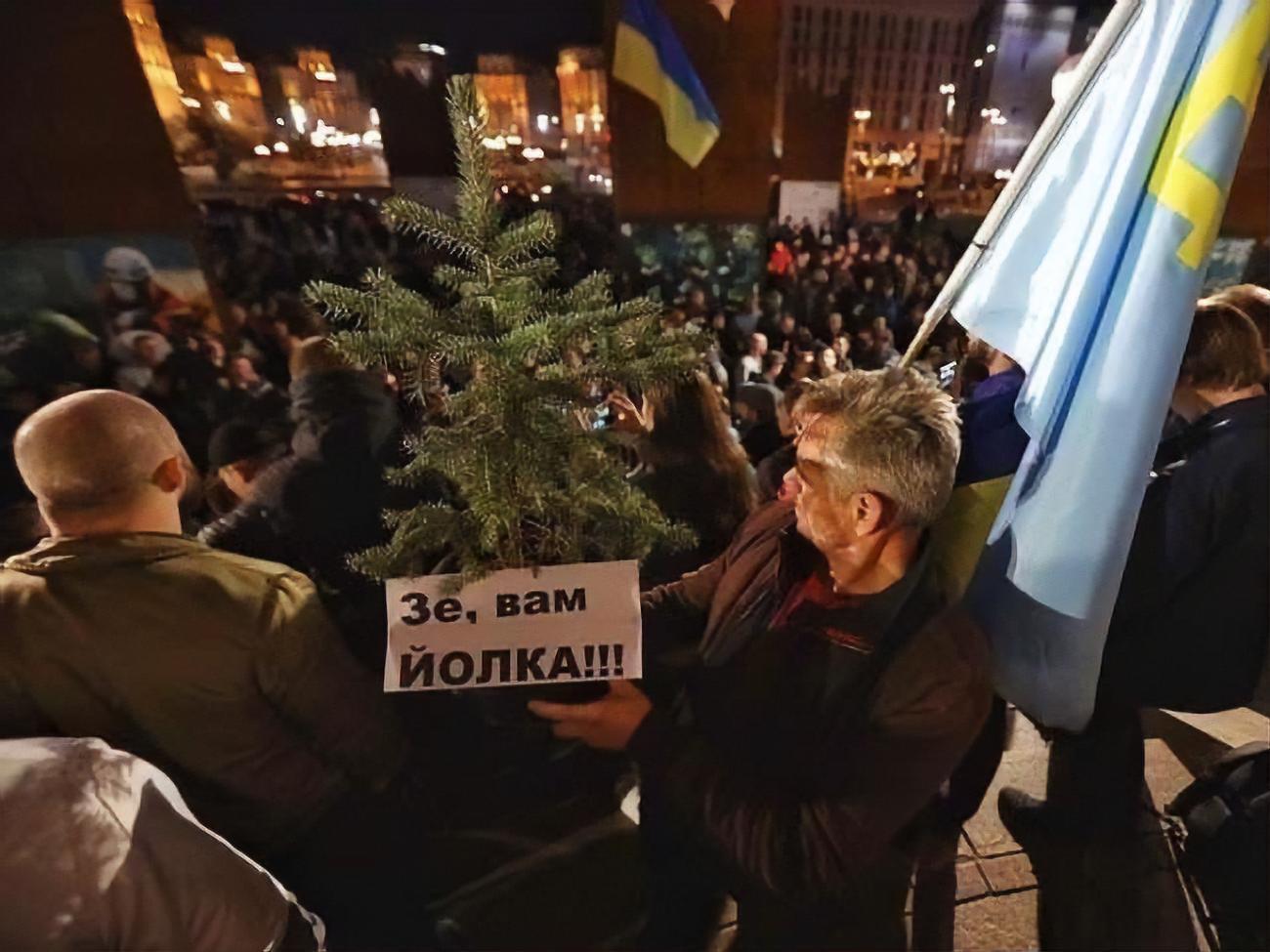 Акция на Майдане Незалежности прошла мирно