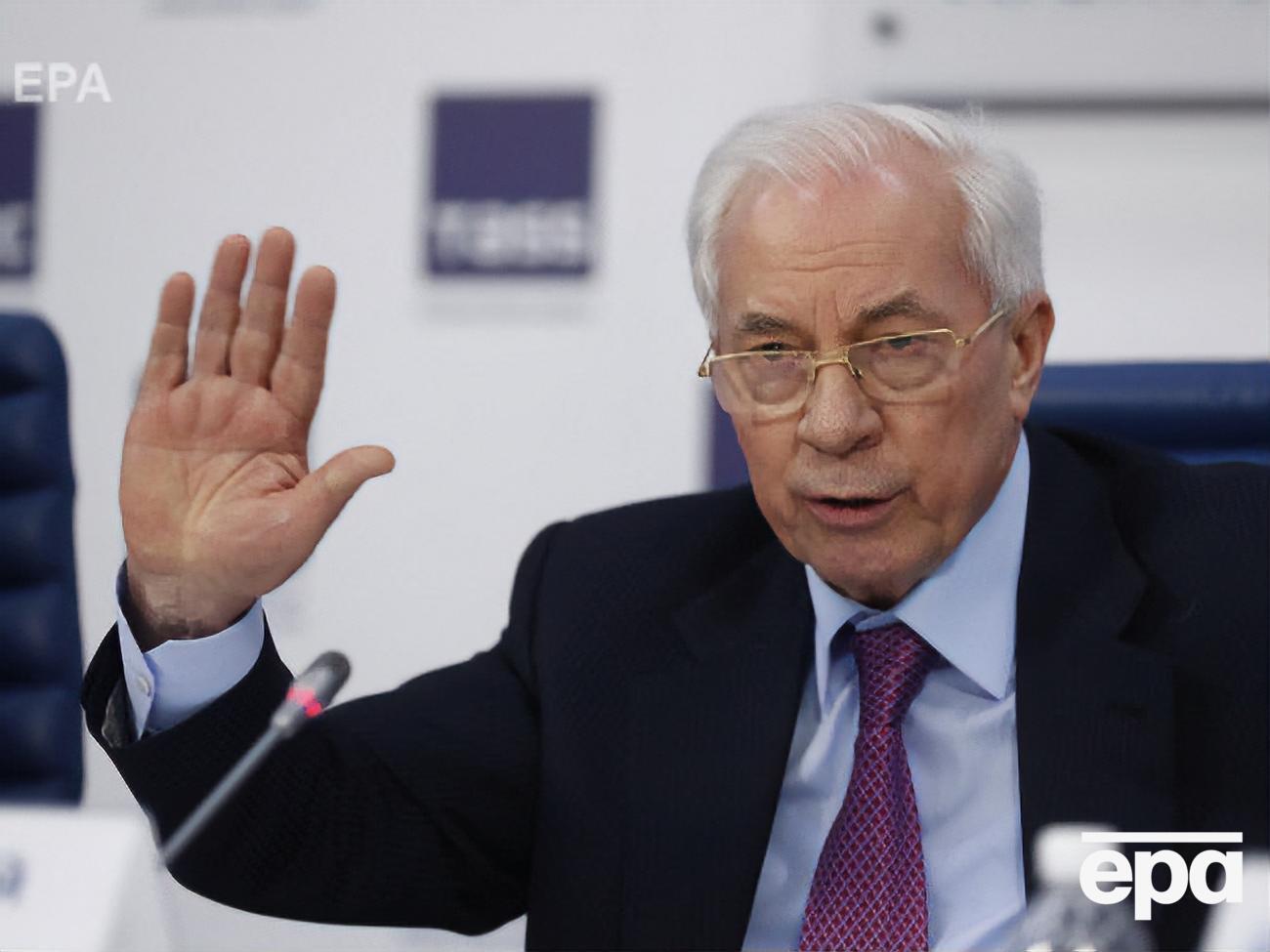 Азаров із 2014 року проживає у РФ