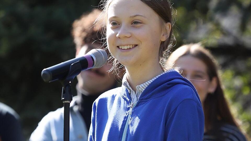 Тунберг відома як засновниця акції "Шкільний страйк за клімат"