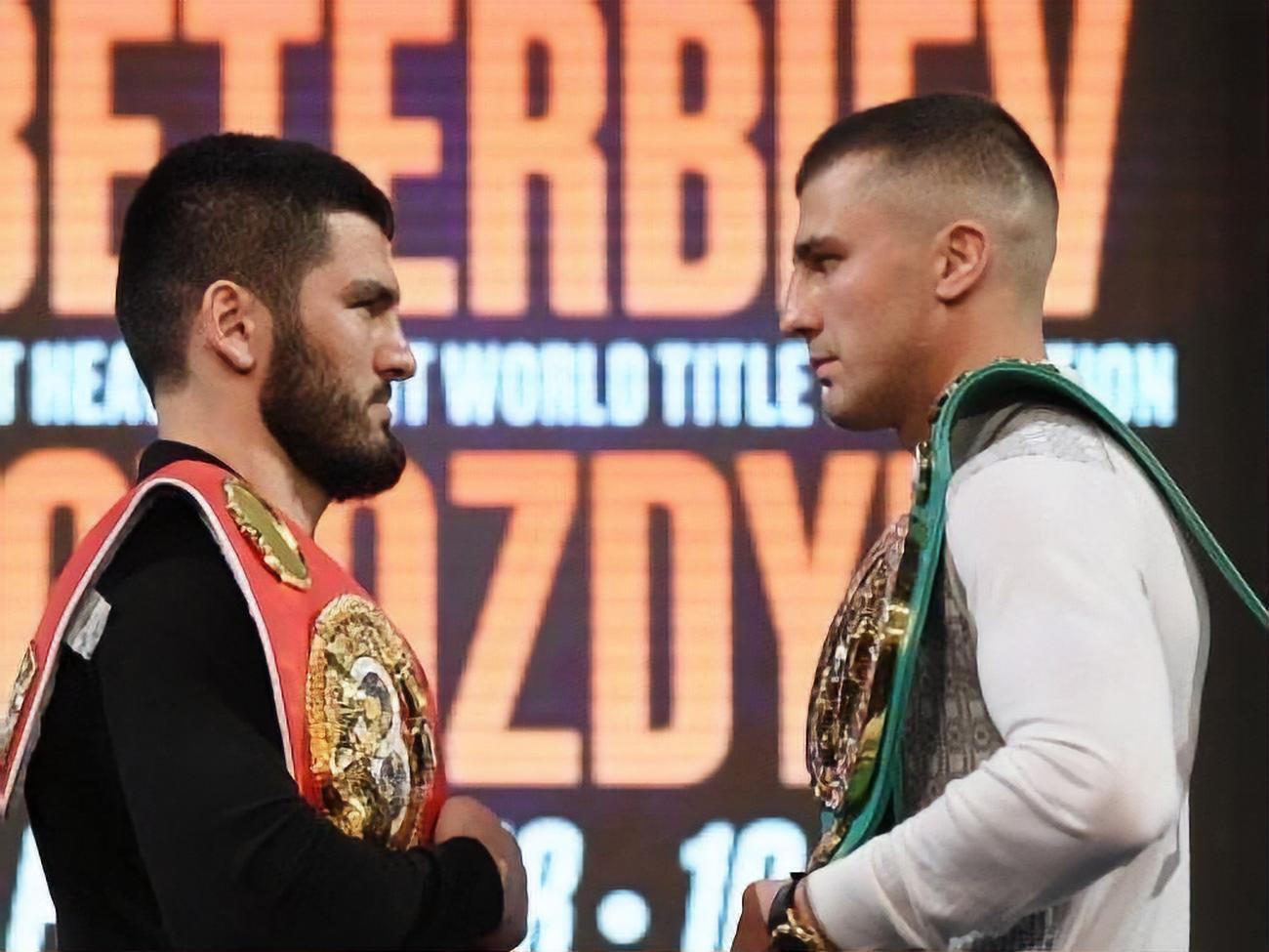 Гвоздик (справа) и Бетербиев (слева) проведут бой в ночь на 19 октября