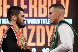 Гвоздик (справа) и Бетербиев (слева) проведут бой в ночь на 19 октября