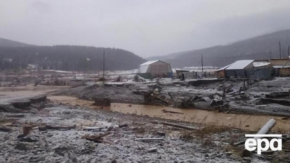 Затопленный поселок находится в тайге
