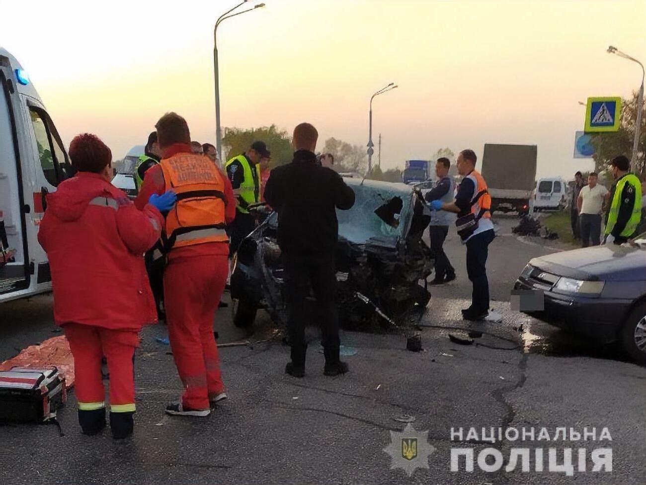 Авария произошла на Полтавском шоссе