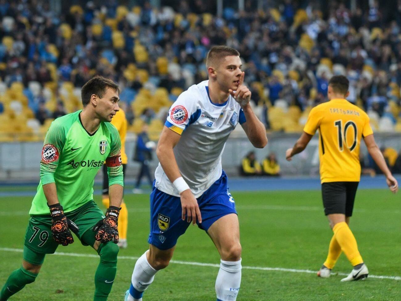 Миколенко забив переможний гол "Динамо" в матчі з "Олександрією"