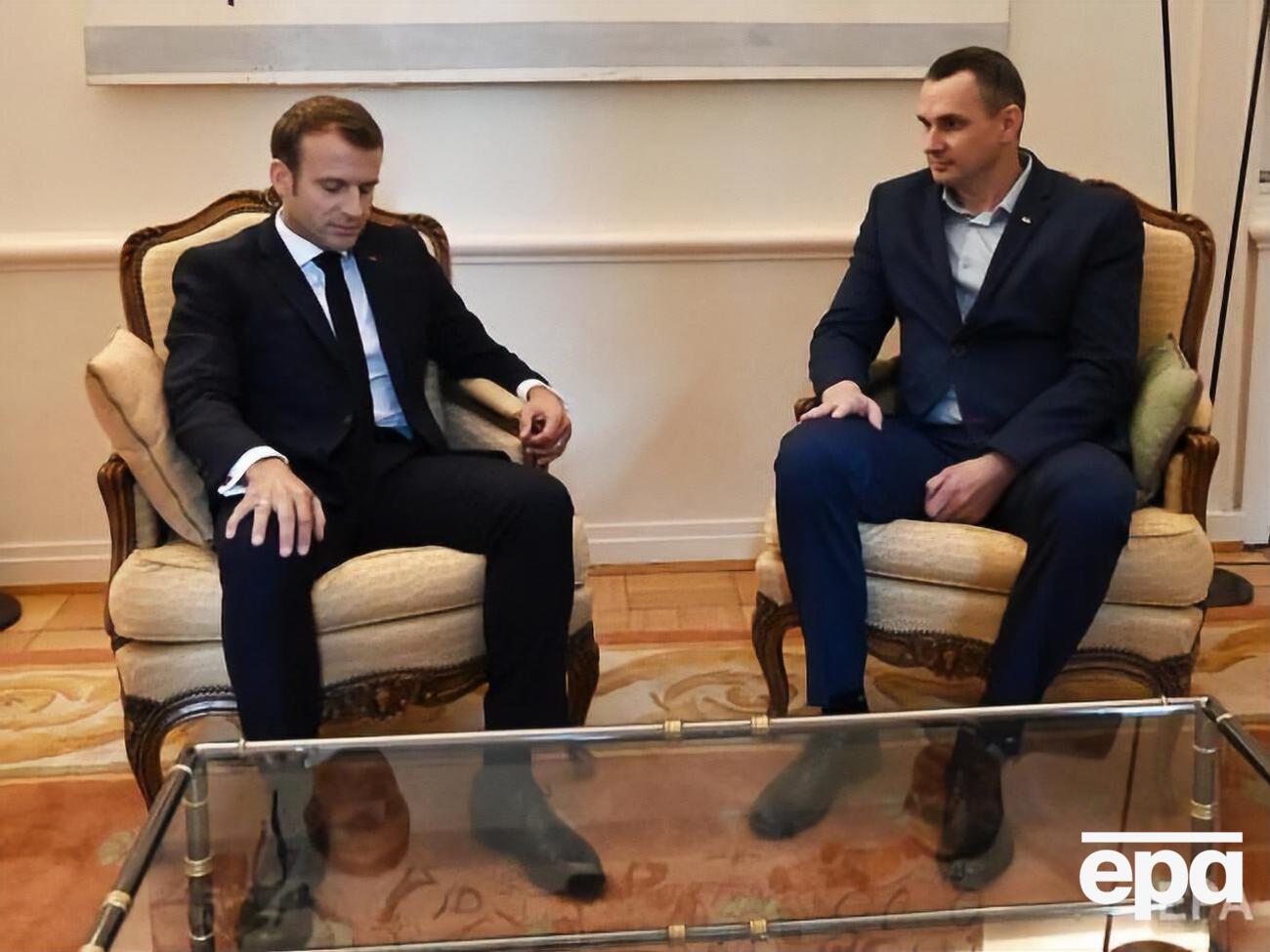 Зустріч Сенцова і Макрона відбулася у Страсбурзі, у кулуарах осінньої сесії ПАРЄ