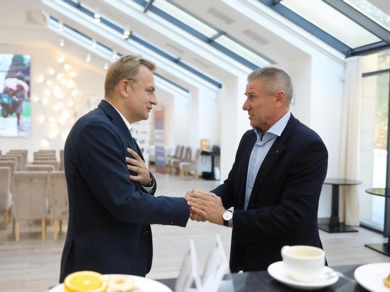 Садовый рассказал Бубке о планах Львова стать городом &ndash;&nbsp;хозяином зимней Олимпиады