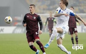 Шабанов (справа) забил дебютный гол в еврокубках