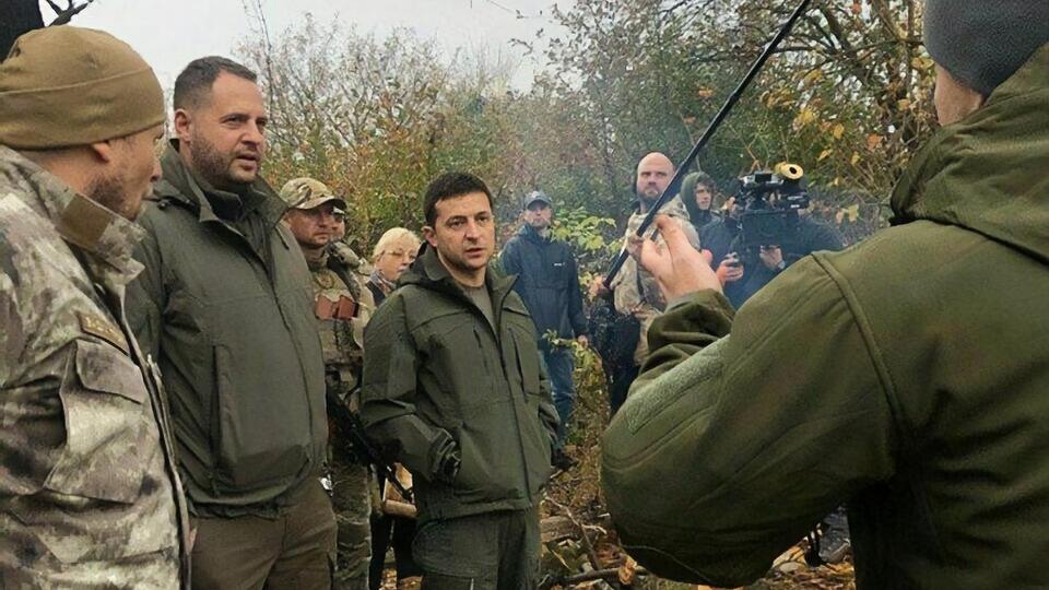 Зеленський приїхав у Золоте