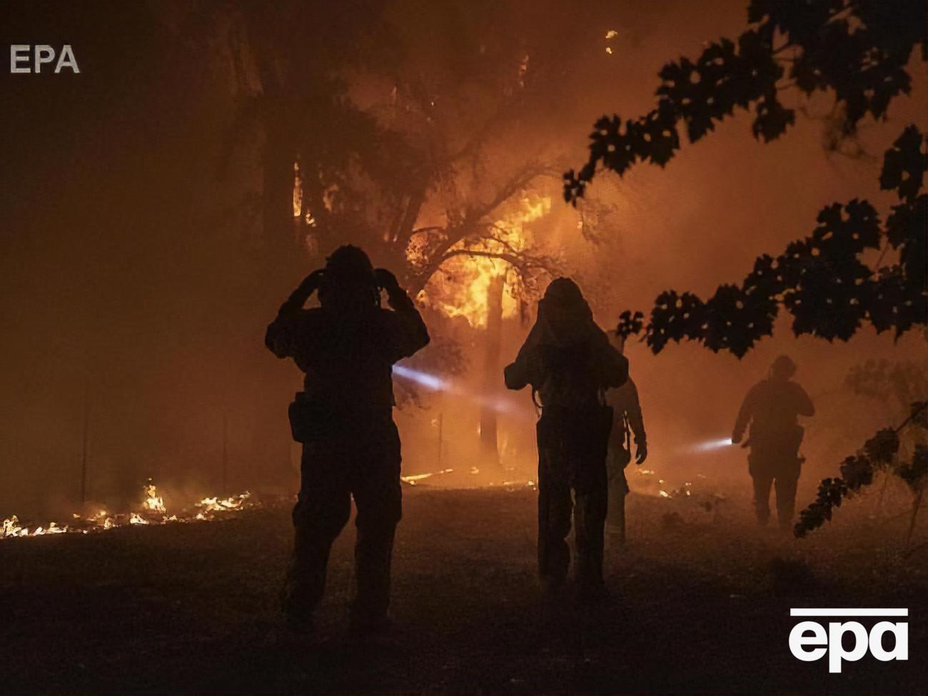 Лесные пожары возобновились в Калифорнии 23 октября