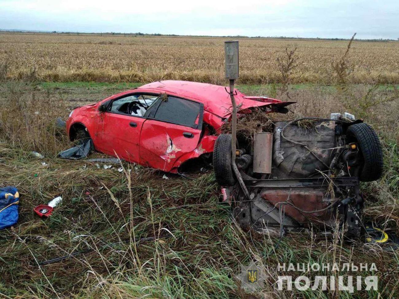 Аварія сталася на трасі в Кам'янсько-Дніпровському районі Запорізької області