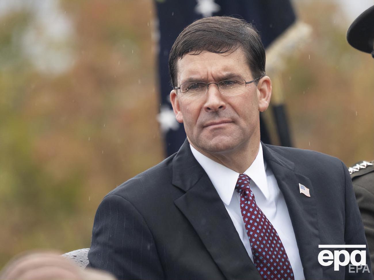 Эспер (на фото) и Воут будут давать показания по делу об импичменте Трампа