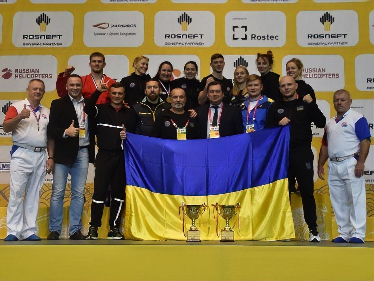 Збірна України завоювала вісім нагород на чемпіонаті світу із самбо