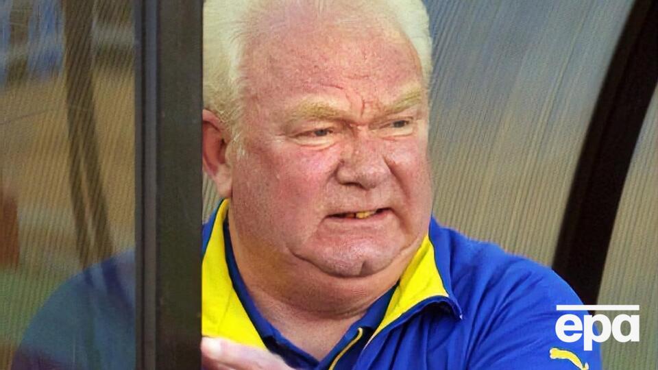 Лобановський (попереду) тричі очолював київське "Динамо"