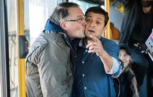 Кирющенко (на фото слева) снимал в своем сериале Зеленского