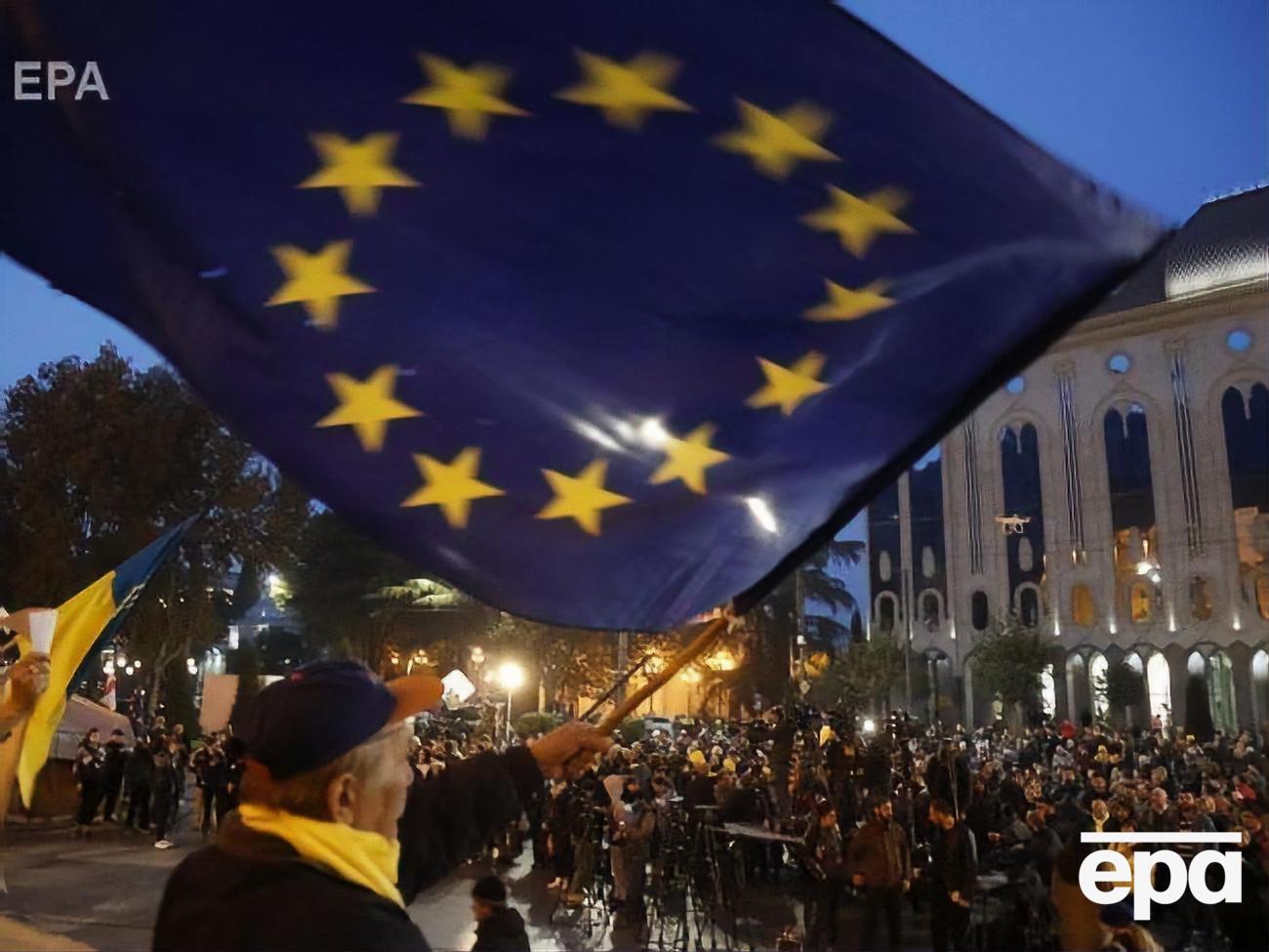 14 ноября в Грузии возобновились антиправительственные митинги