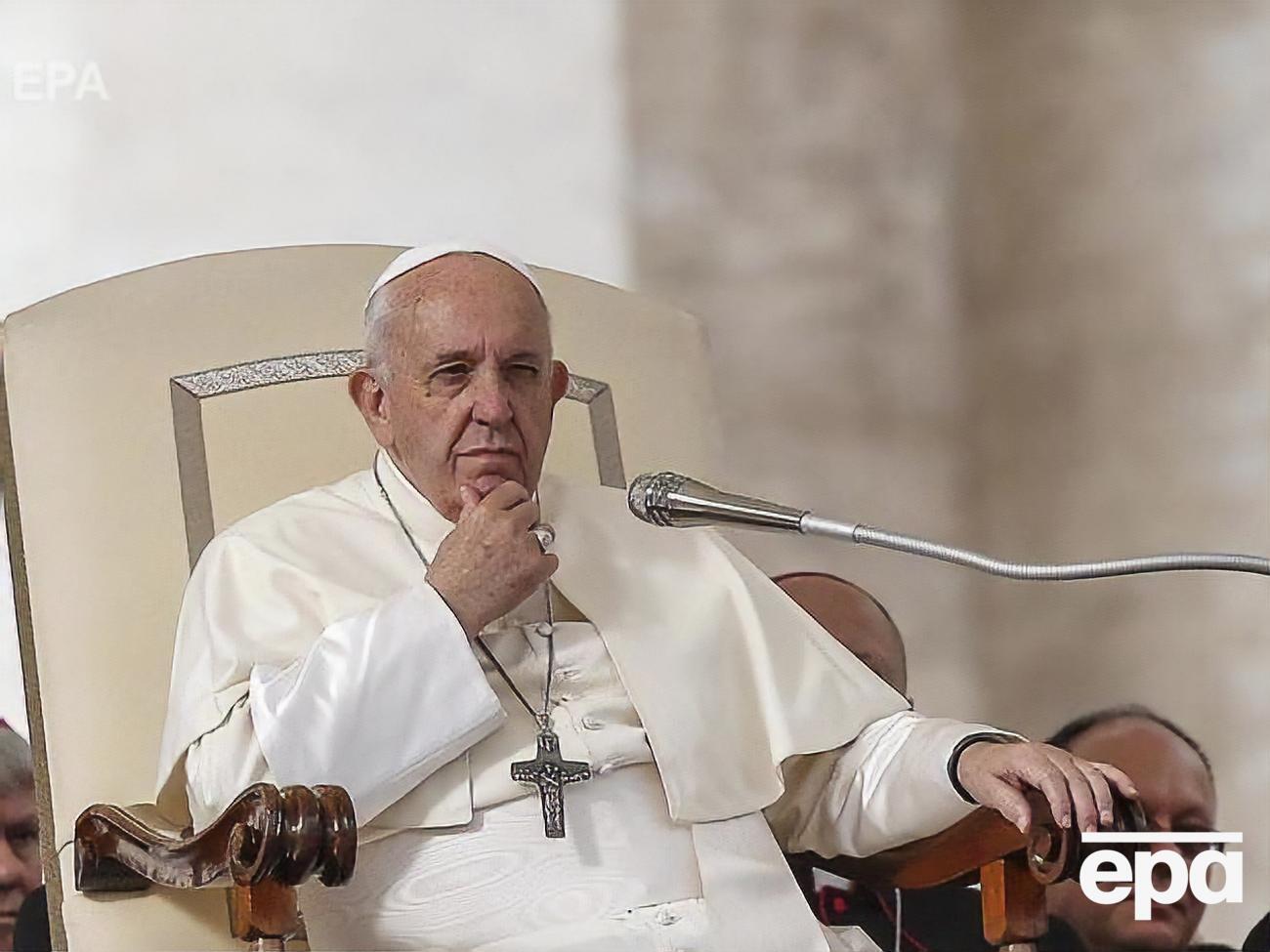 Папа не назвал конкретных имен политиков, против которых была направлена его критика