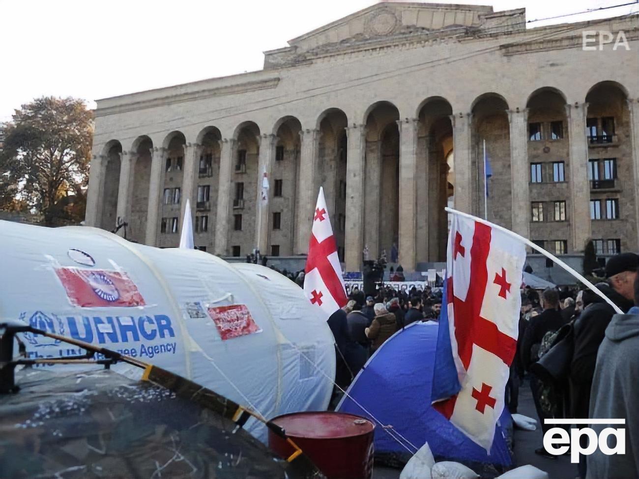 14 ноября в Грузии возобновились протесты