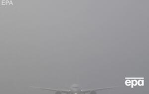 Посадка самолета проходила при густом тумане