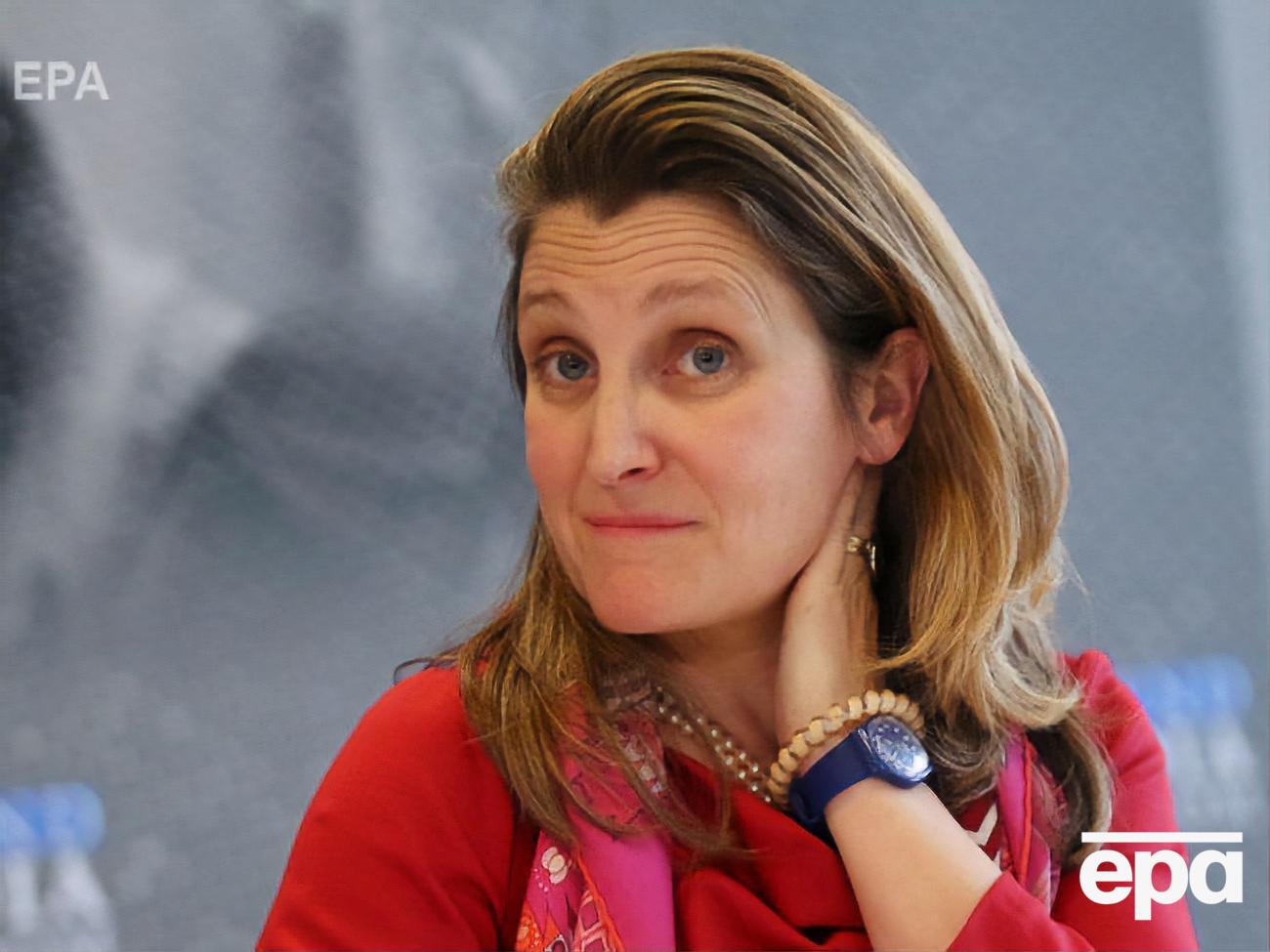 Фриланд возглавляла МИД Канады почти три года