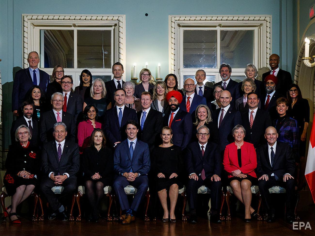 Новое правительство Трюдо состоит из 36 министров