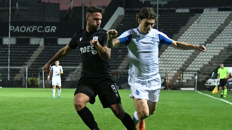 "Динамо" перемогло ПАОК із рахунком 5:2 за сумою двох матчів