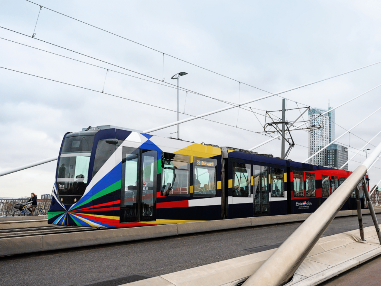 Логотип&nbsp;представляет собой абстрактное соединение цветов флагов всех стран-участниц в 2020 году