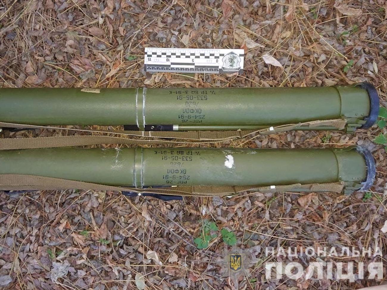 У схованці були, зокрема, два гранатомети