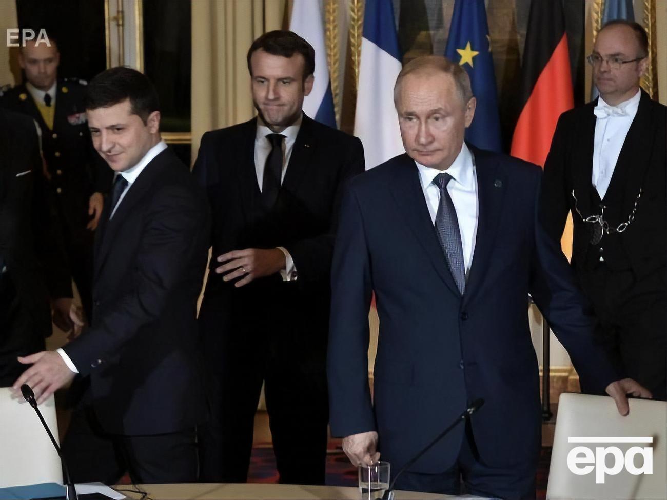 9 грудня в Парижі президент Зеленський вперше зустрівся із президентом Путіним