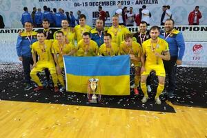 Збірна України з футзалу перемогла на чемпіонаті світу серед спортсменів із вадами зору втретє поспіль