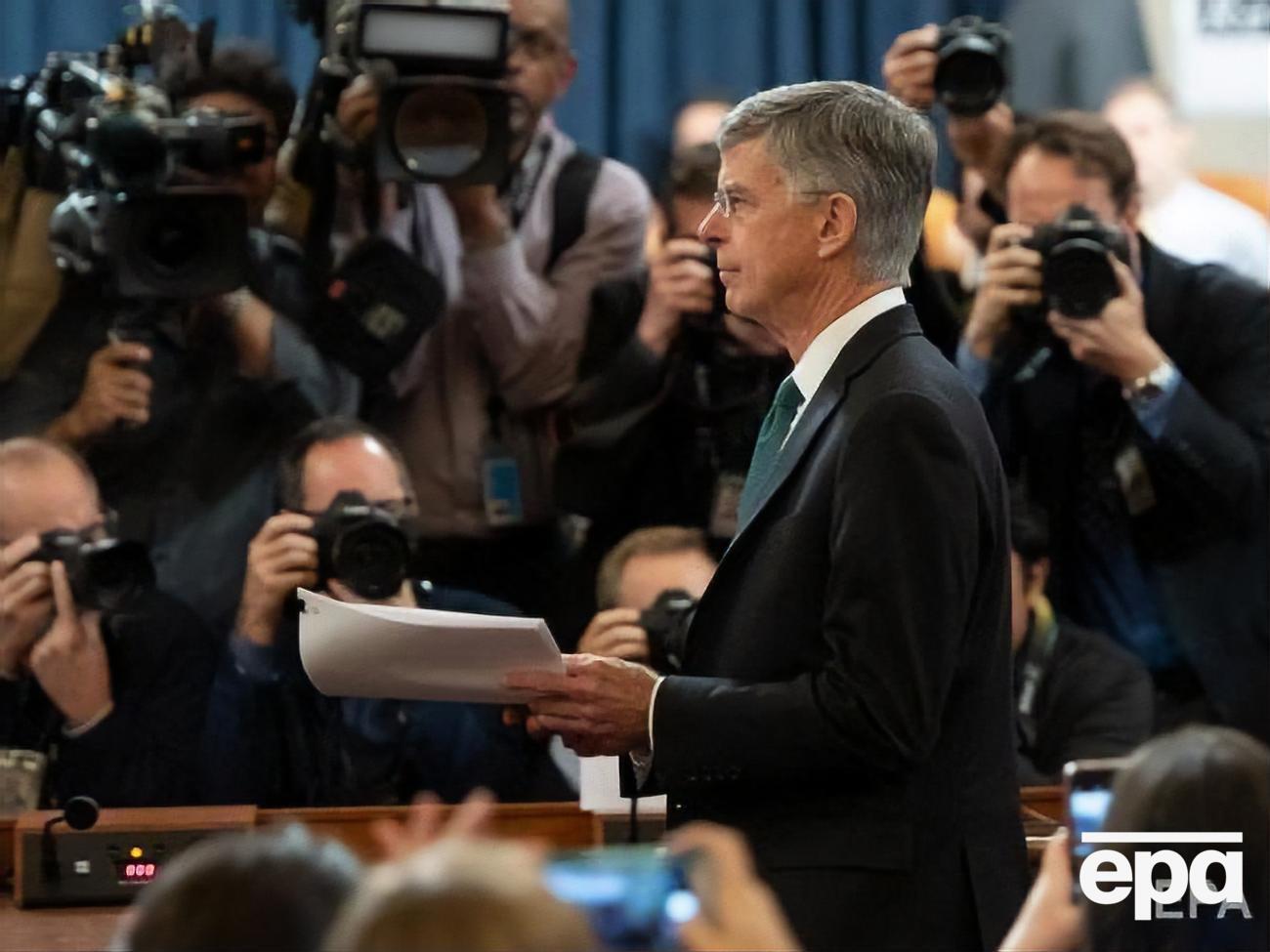 Тейлор был свидетелем в деле об импичменте Трампа