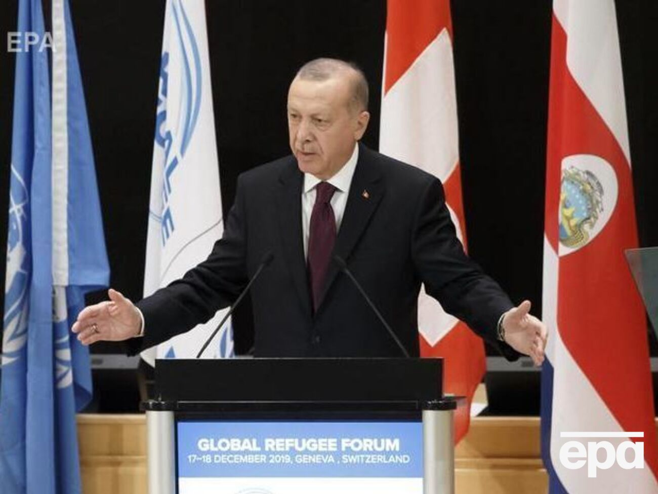 По словам Эрдогана, Турция&nbsp;не будет в одиночку нести бремя миграции