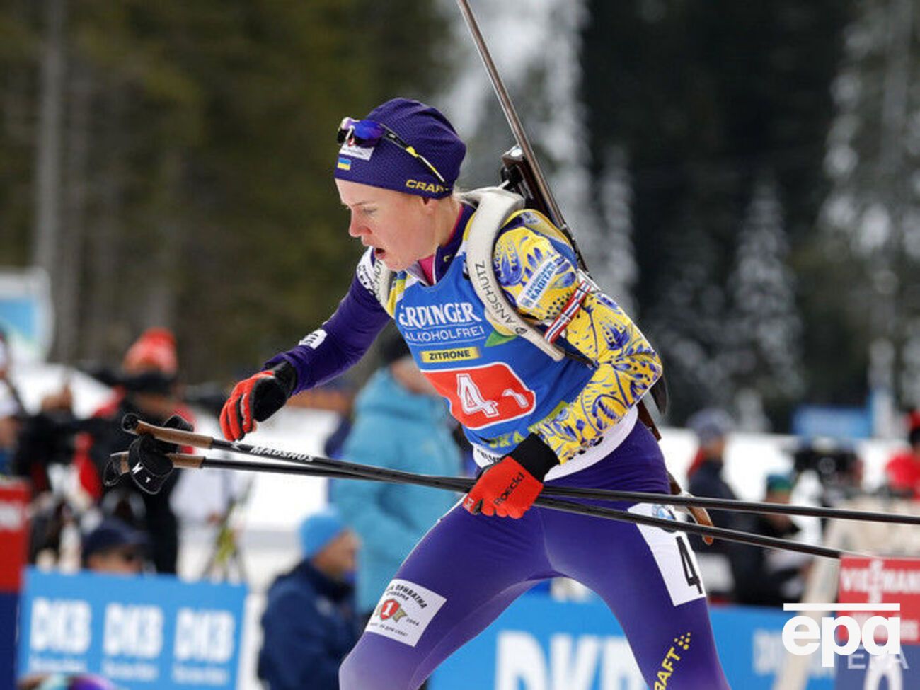 Підручний та Меркушина (на фото) представили Україну на Різдвяних перегонах