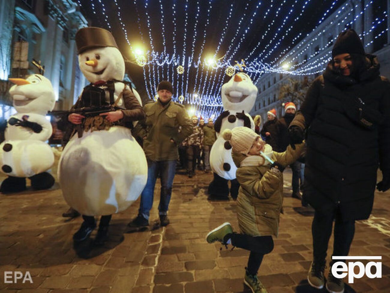 В ночь на 1 января в Киеве ожидается -1&hellip;+2 &deg;C