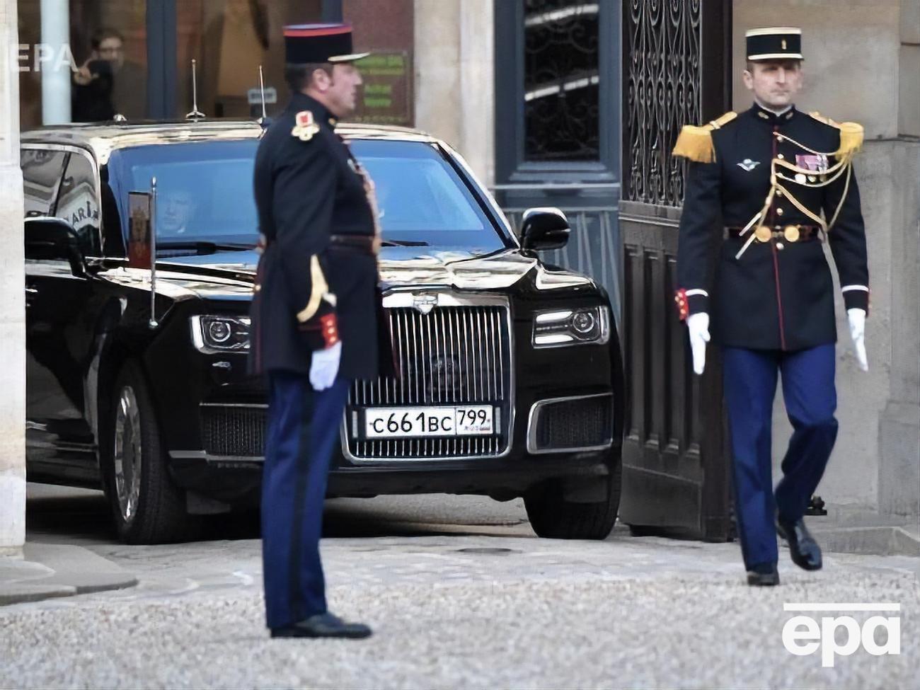 Путин приехал на автомобиле&nbsp;Aurus