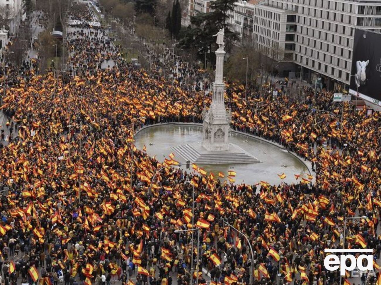 В Мадриде прошел митинг