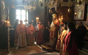 Священники ПЦУ участвовали в литургии в одном из афонских монастырей