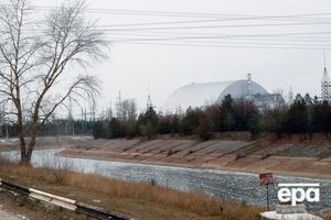 В зоне отчуждения возник пожар