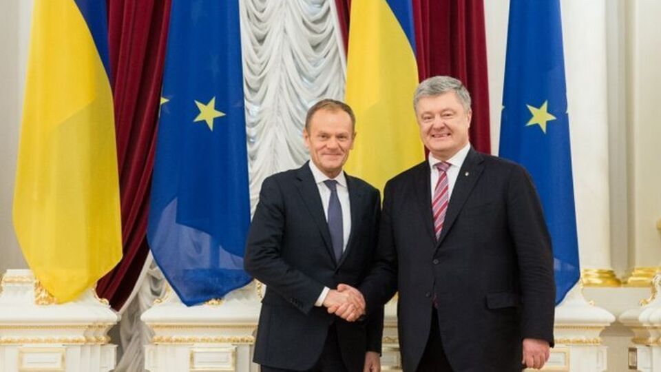 Порошенко встретился с Туском в Киеве