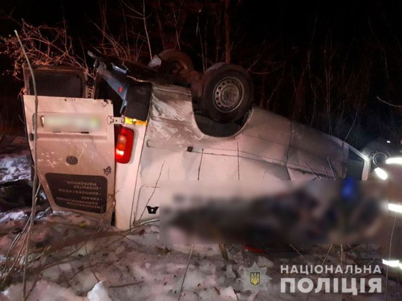 Водій мікроавтобуса не впорався з керуванням, повідомили у ДСНС