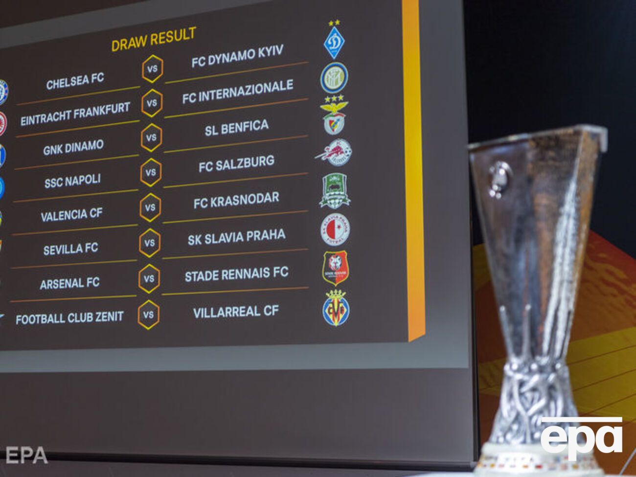 Відомо пари 1/8 фіналу