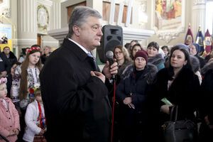 В Червонограде Порошенко был 23 февраля