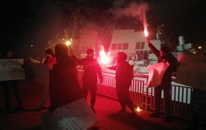 Акцию "Кто заказал Катю Гандзюк" решили провести в темное время суток у американского эсминца