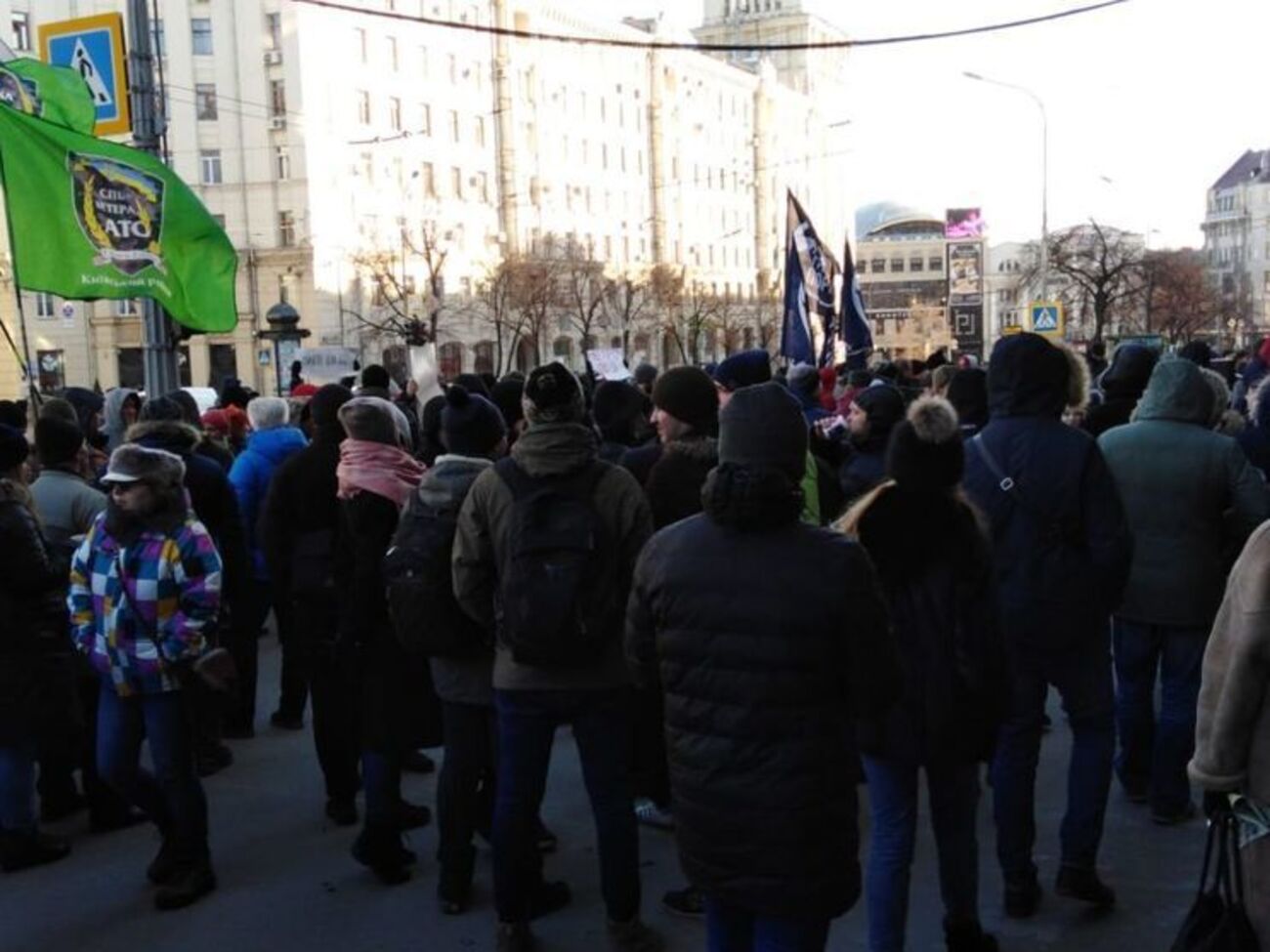 23 лютого на пікет проти підвищення вартості проїзду вийшло понад тисячу харків'ян