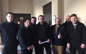 Семенченко говорил, что украинцы приехали в Грузию, чтобы "встретиться с побратимами, воевавшими за Украину"