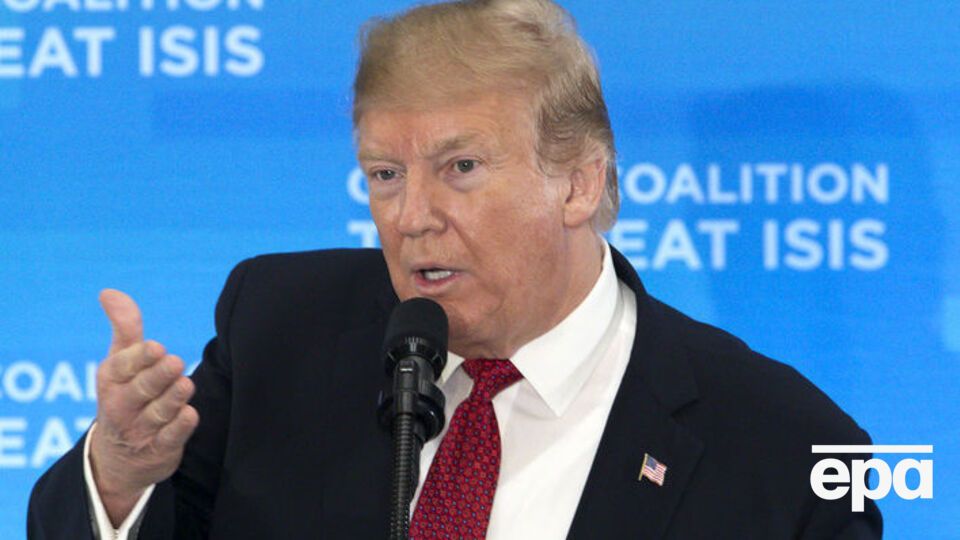 Трамп заявив, що міжнародна коаліція знищила приблизно 60 лідерів ІДІЛ